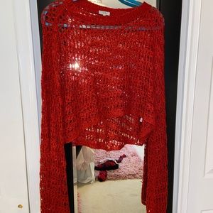 TOBI Lace Sweater SIZE LARGE